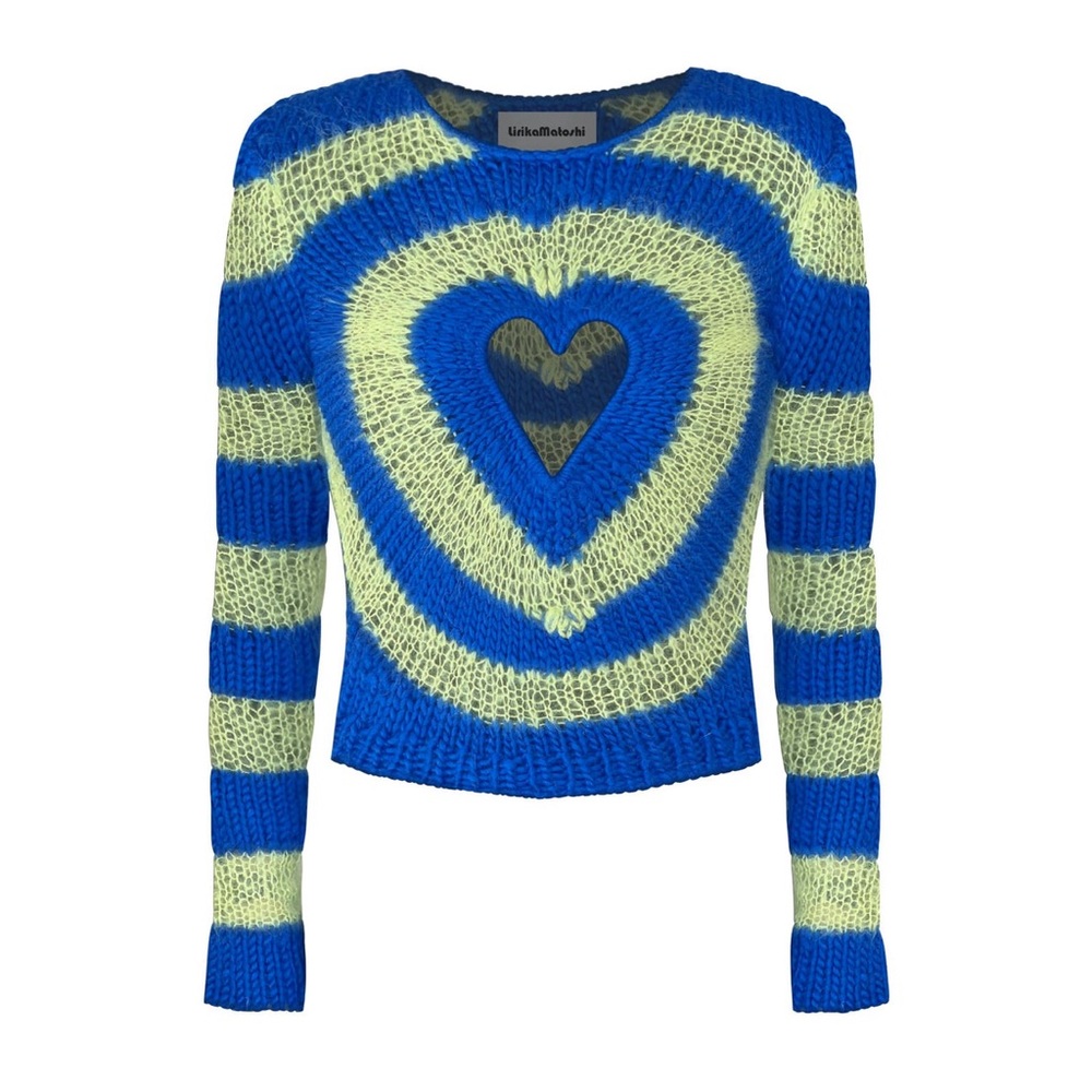LIRIKA MATOSHI Radiant Heart Knit Sweater